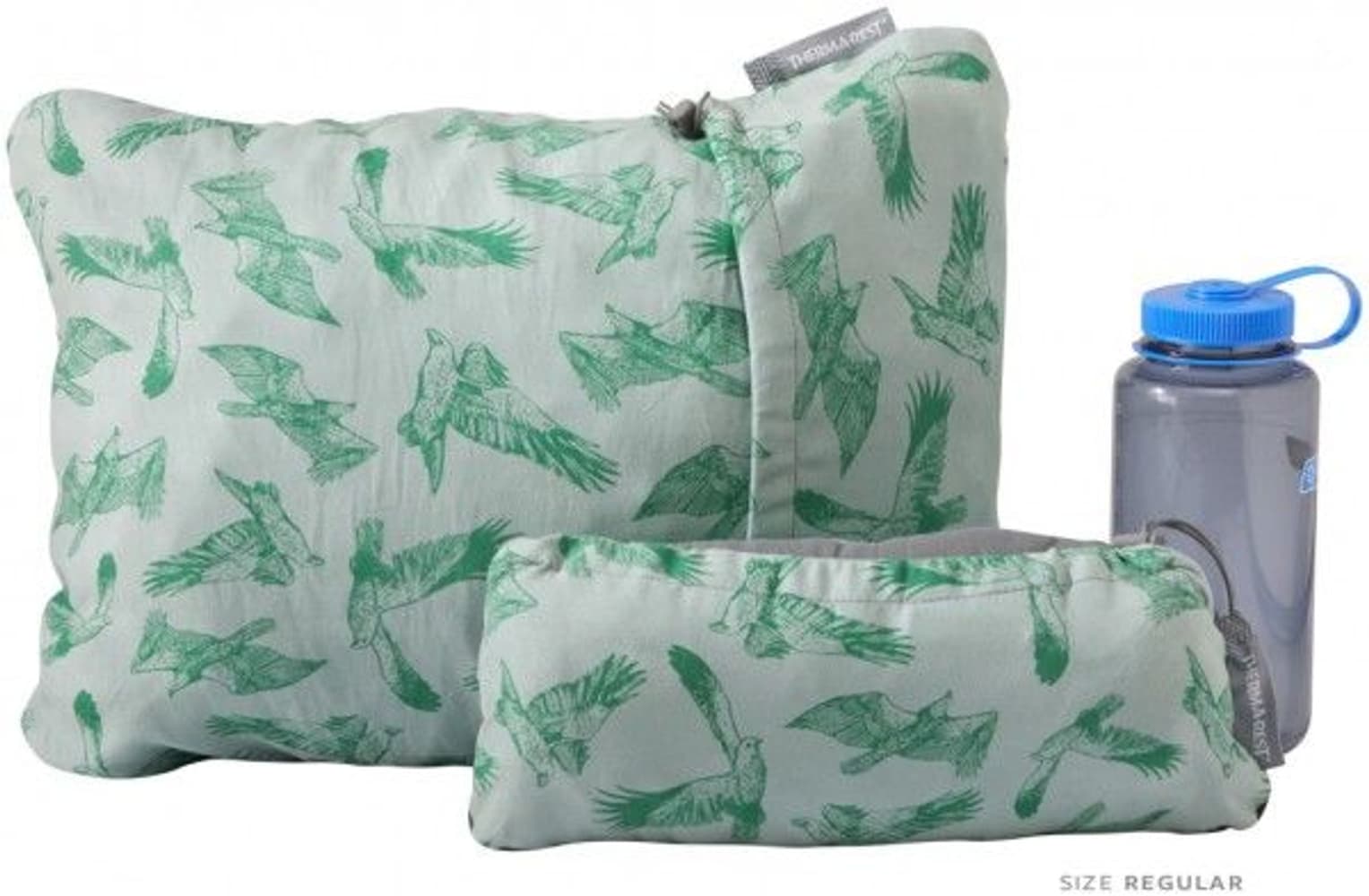 Compressible Pillow M Blue Woven Dot, view: 1