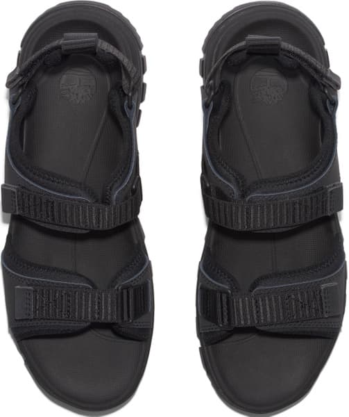 Womens Lincoln Peak 2 Strap Sandal Blk Leather, view: 5