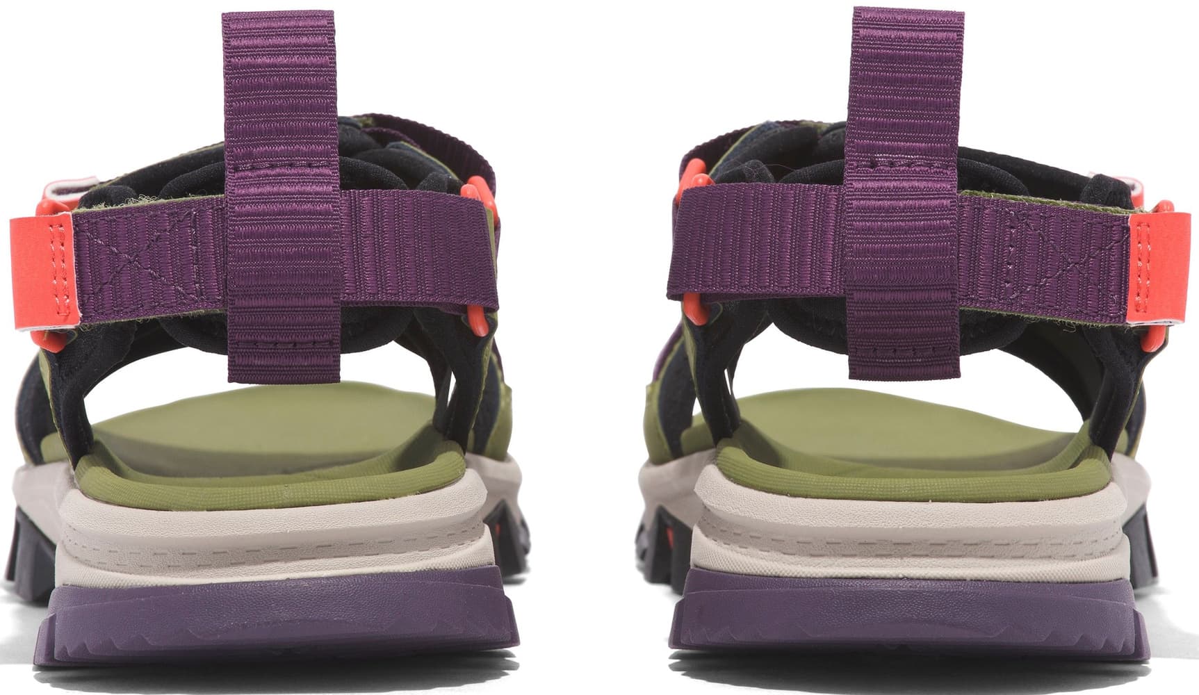 Womens Lincoln Peak 2 Strap Sandal Md Grn Leather, view: 3