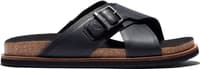 Mens Amalfi Vibes Cross Strap Sandal Jet Black - view: 0