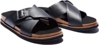 Mens Amalfi Vibes Cross Strap Sandal Jet Black - view: 2