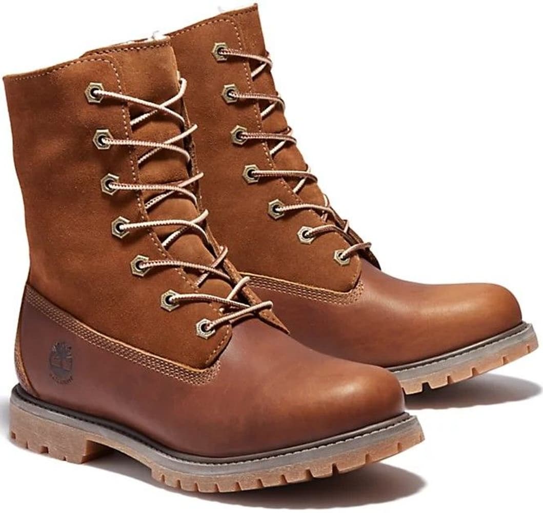 W's Authentics Teddy Fleece WP Fold-Down Dark Brown, view: 4