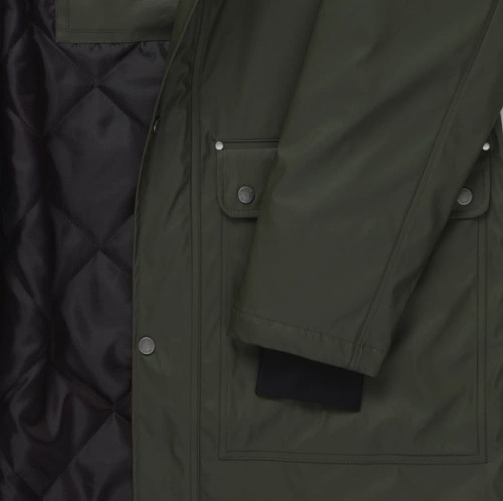 M's Padded Raincoat Forest Green, view: 2