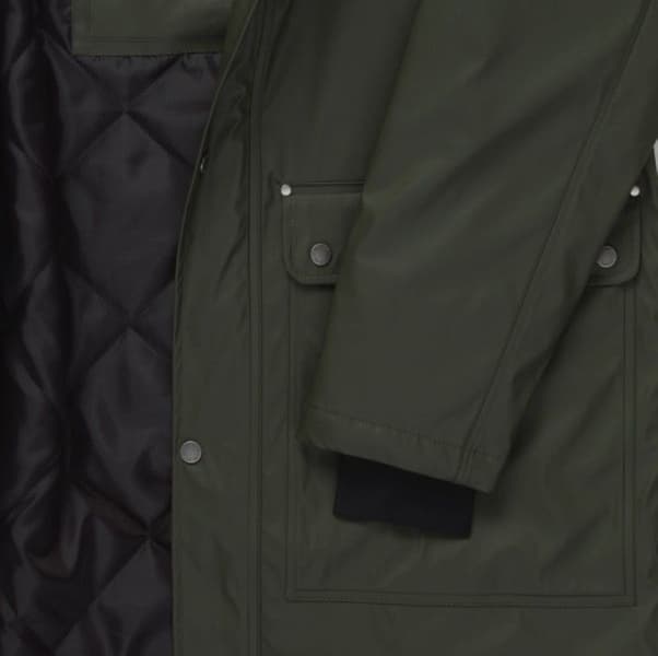 M's Padded Raincoat Forest Green, view: 2