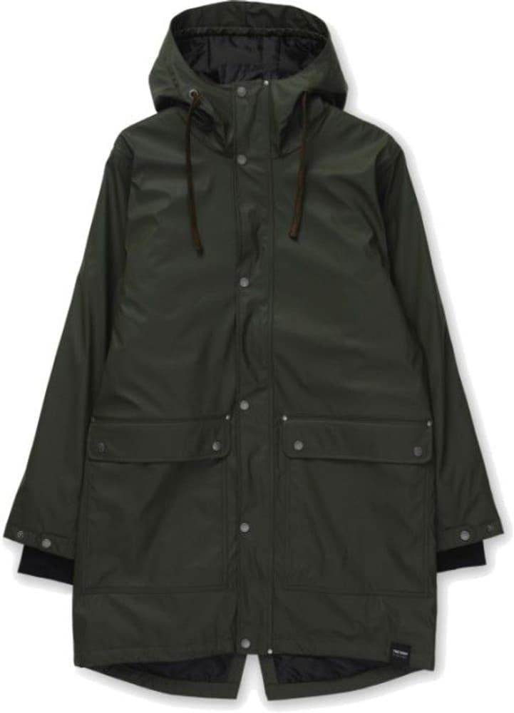 M's Padded Raincoat Forest Green, view: 0