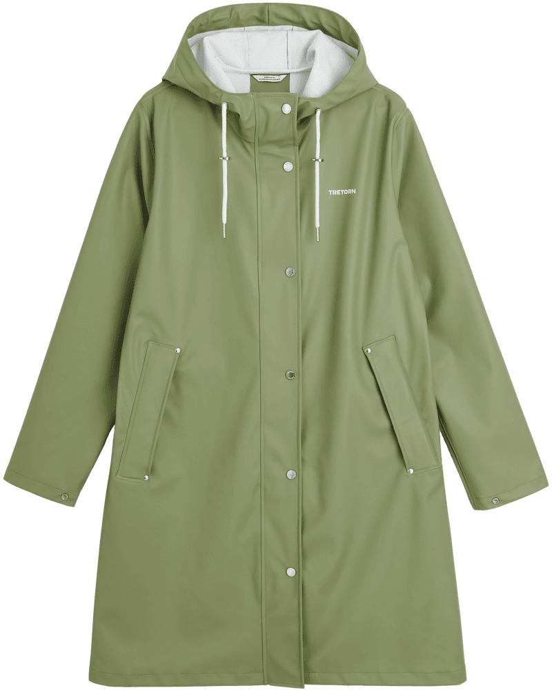 W's Wings A-Shape Rain Coat Oil Green, view: 0