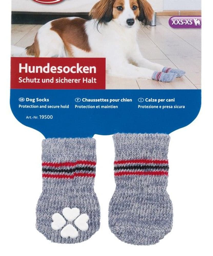 Hundesokker Non-Slip Grå L-XL, view: 1