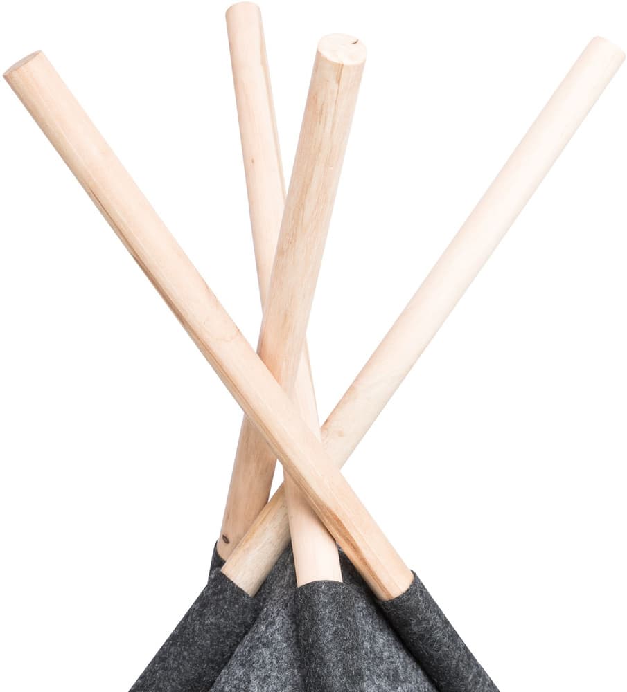 Tipi Filt Antracit 70 × 70 × 70 cm, view: 3