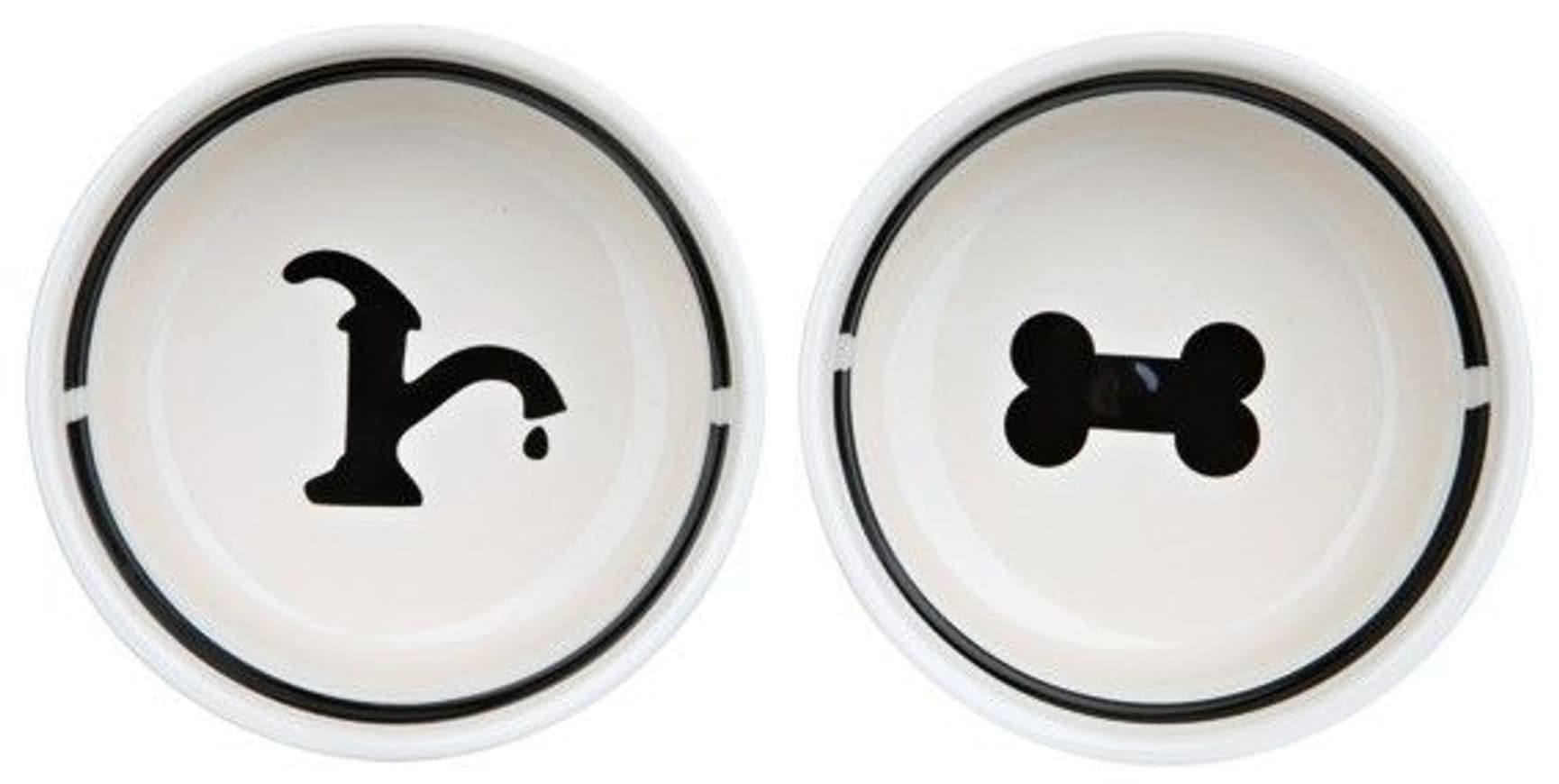 Fôringsstativ Keramikkskål 2x0.6 L, view: 1