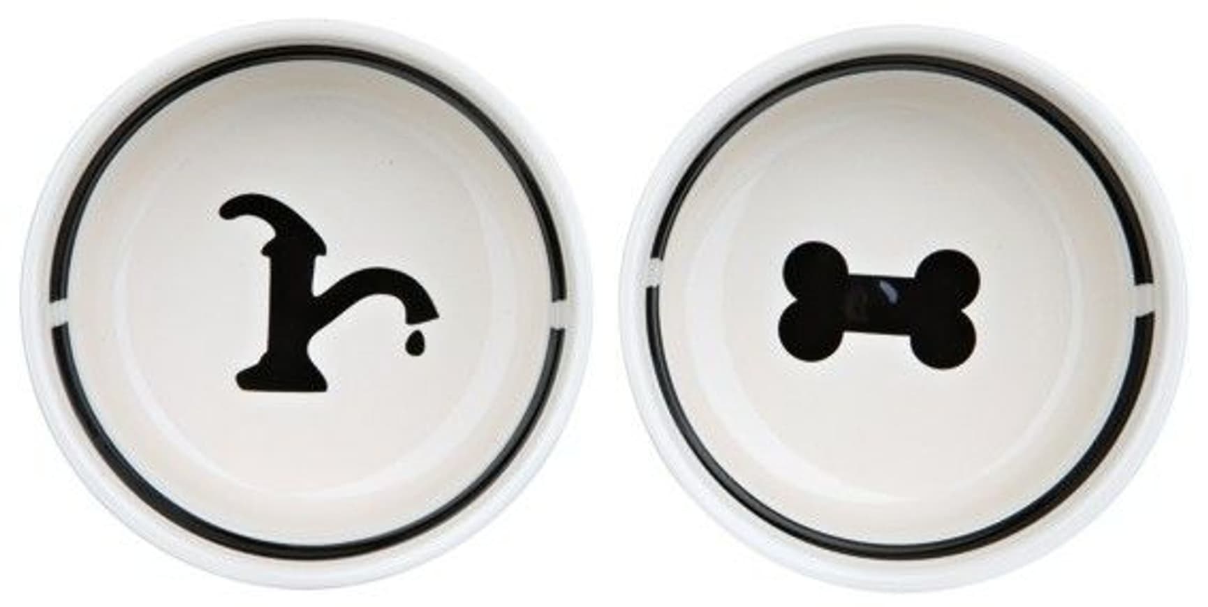 Fôringsstativ Keramikkskål 2x2.6 L, view: 1