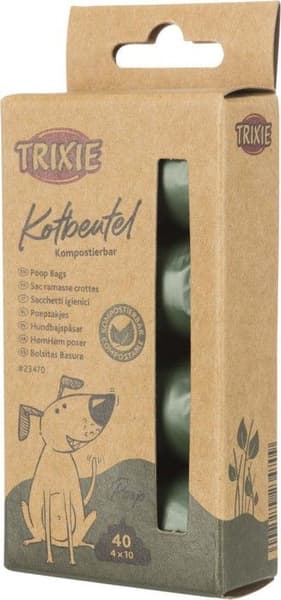 Hundeposer av Mais Komposterbare 4 x 10 st, view: 0