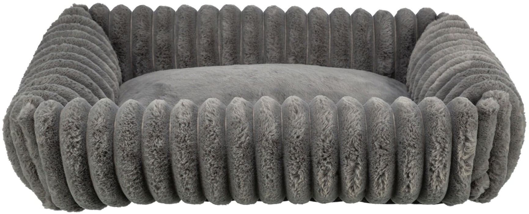 Lonni hundeseng Manchester Plysch 80 x 60 cm Grå, view: 0