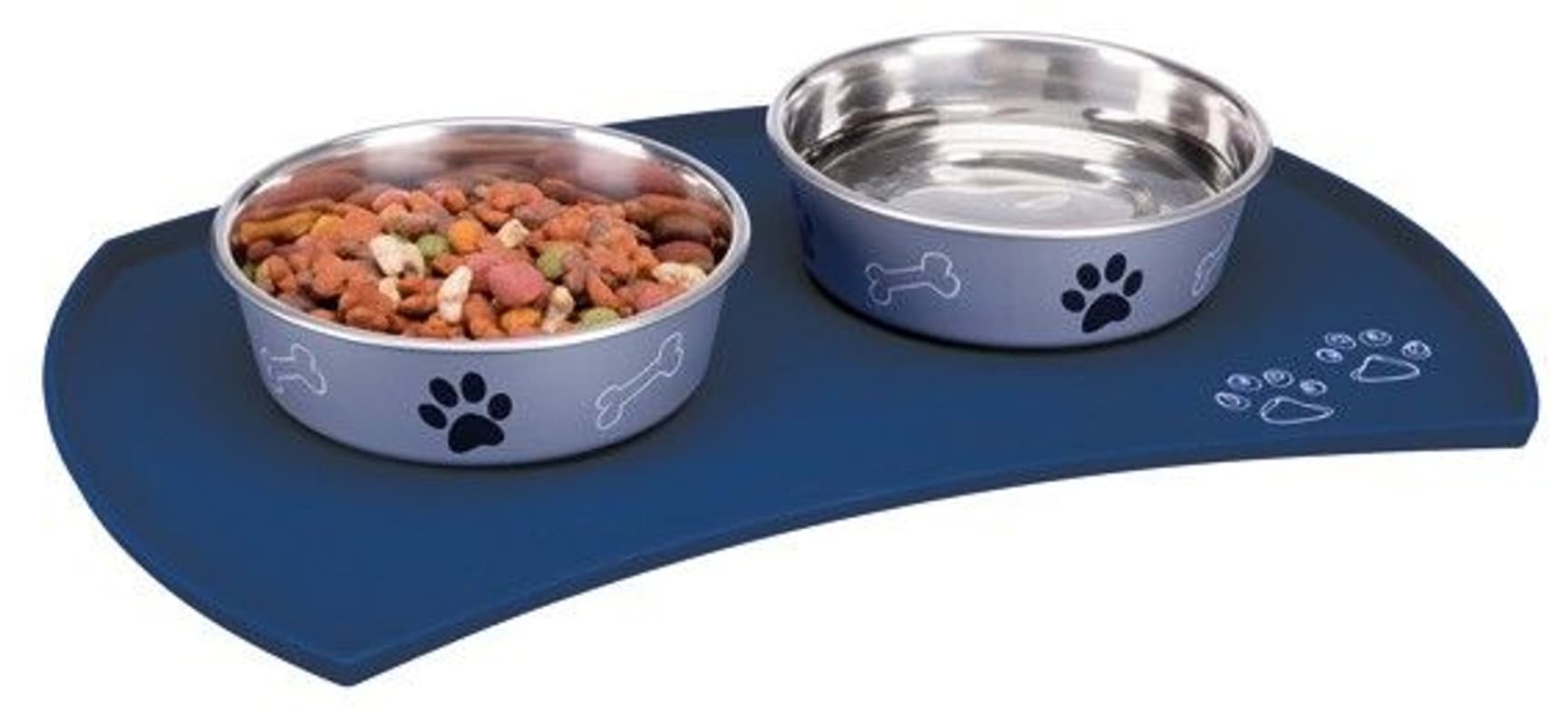 Matskålunderlag Silikon 48 x 27 cm Blå, view: 1