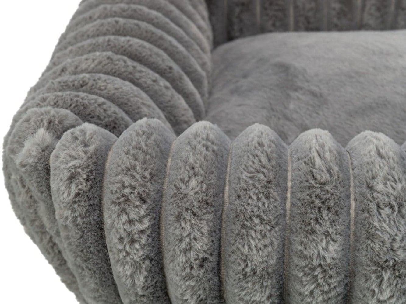 Lonni hundeseng Manchester Plysch 100 x 70 cm Grå, view: 3