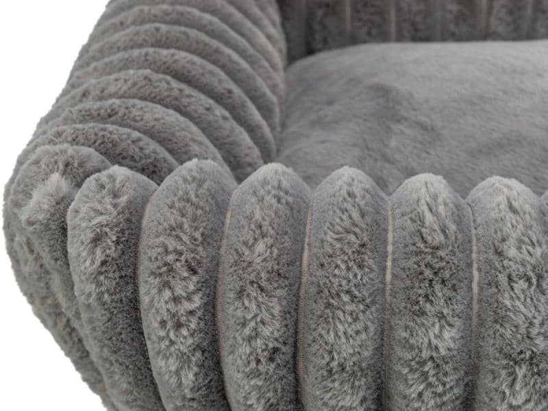 Lonni hundeseng Manchester Plysch 100 x 70 cm Grå, view: 3