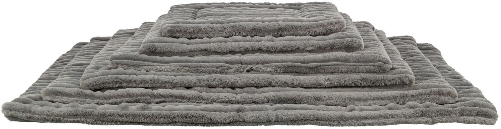 Lonni liggeteppe Manchester Plysch 130 x 90 cm Grå, view: 1