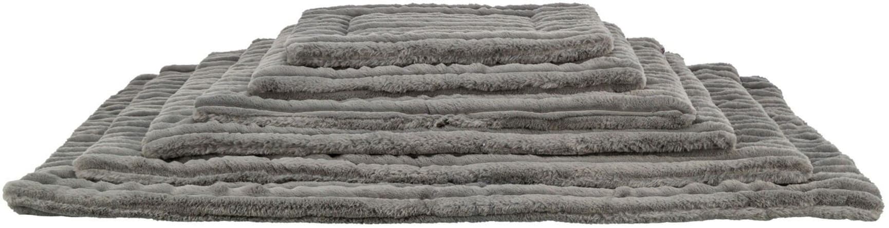 Lonni liggeteppe Manchester Plysch 130 x 90 cm Grå, view: 1