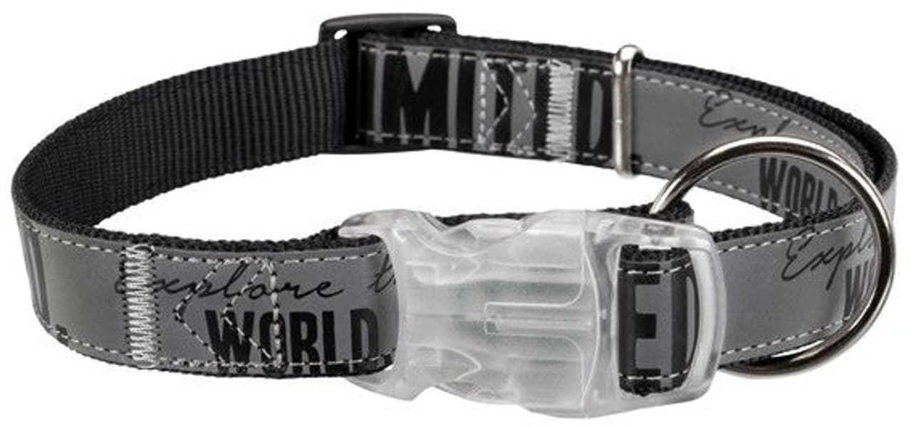 Explore Halsband Med Flasher L-Xl: 40-65 cm/25 mm Svart/Reflex, view: 0