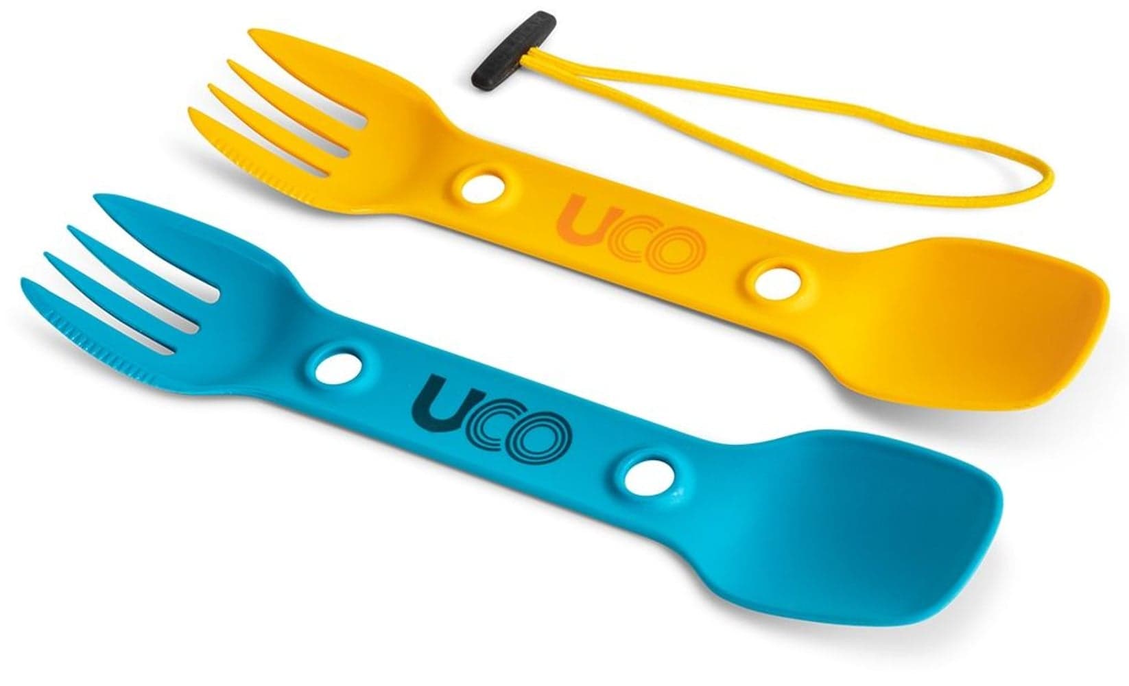 Utility Spork 2Pk with cord Gold + Sky Blue, view: 0