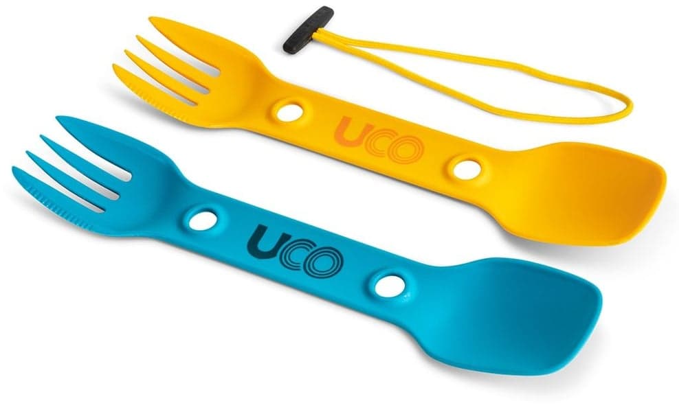 Utility Spork 2Pk with cord Gold + Sky Blue, view: 0