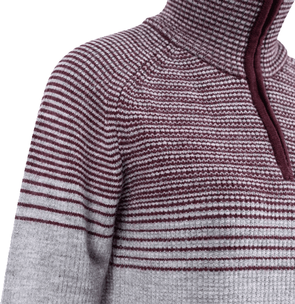 Alta Half Zip Ws Grey Melange/Fig, view: 5