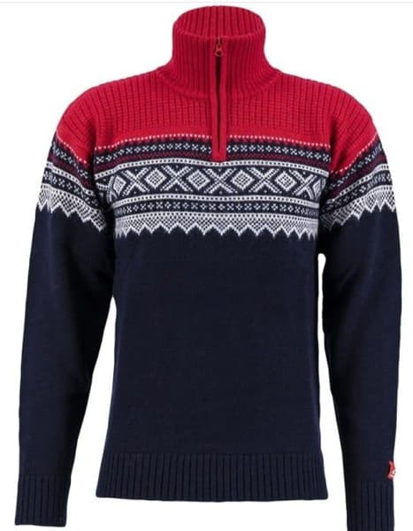 M's Marius Half Zip New Navy/Red/Vanilla, view: 0