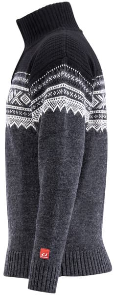 M's Marius Half Zip Charcoal Melange/Black/Vanilla, view: 2