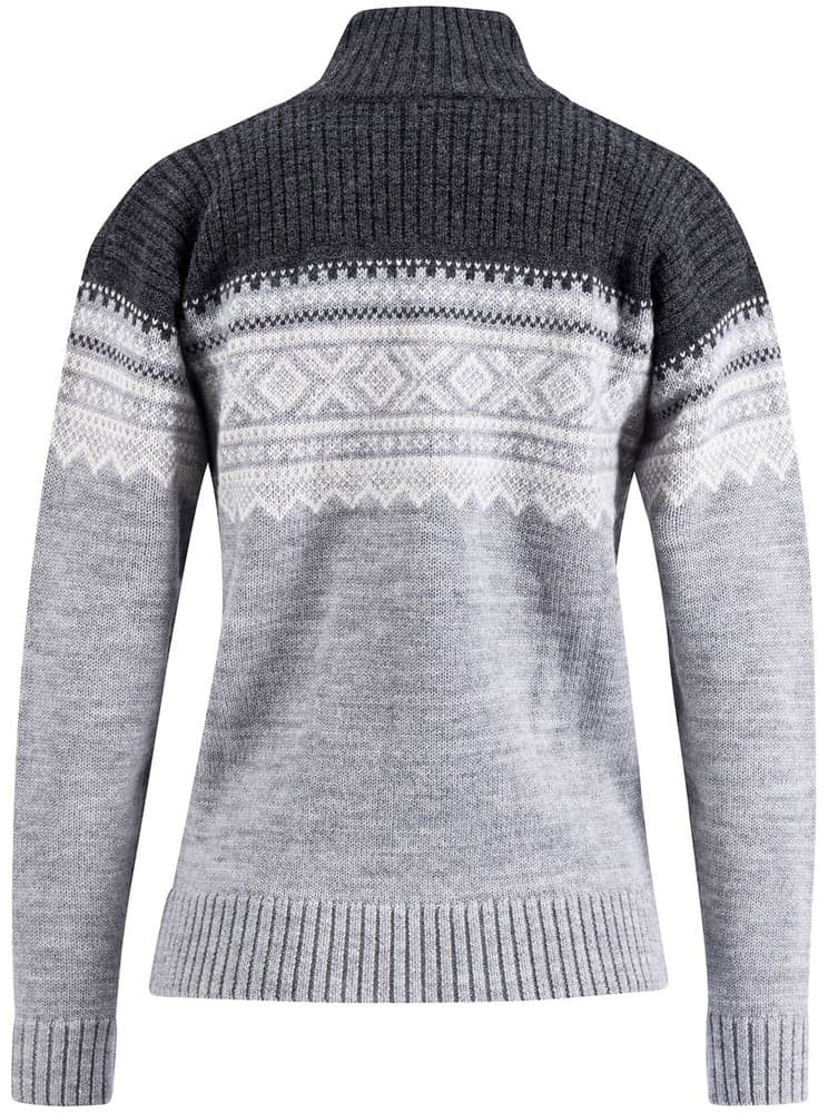 W's Marius Half Zip Grey Melange/Charcoal Melange/Vanilla, view: 1