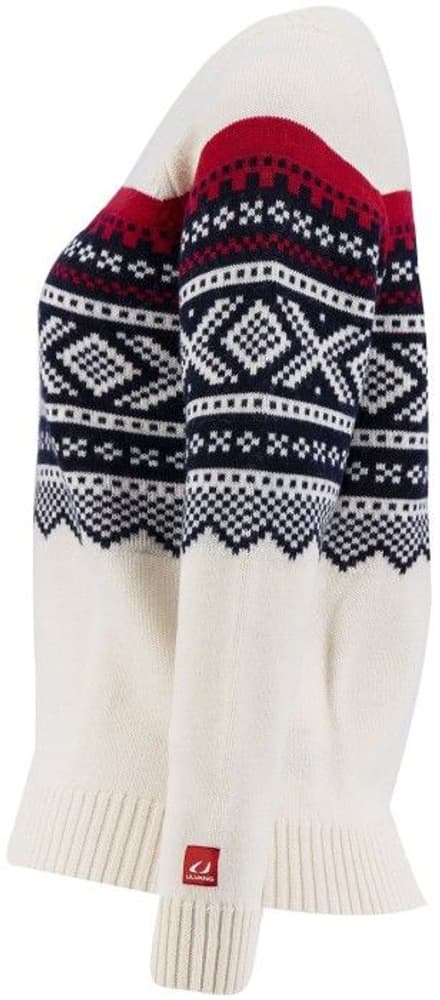 W's Marius Roundneck Vanilla/Ulvang Red/New Navy, view: 2