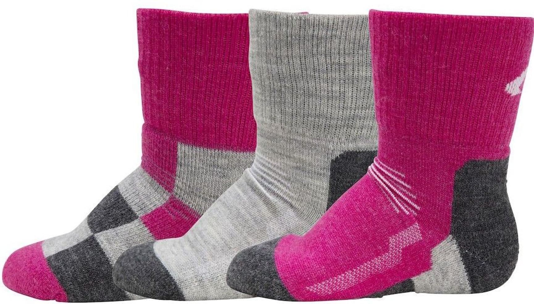 Kids Barnehagepakke 3-Pack Charcoal Melange/Fig, view: 0