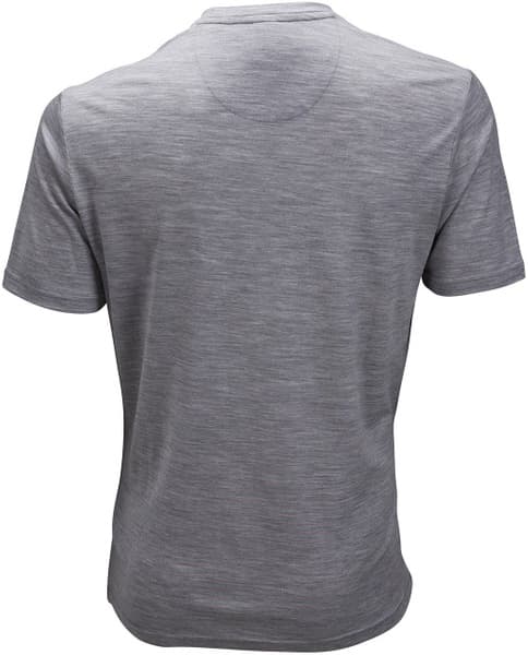 M's Summer Wool tee w/pocket Grey Melange, view: 1
