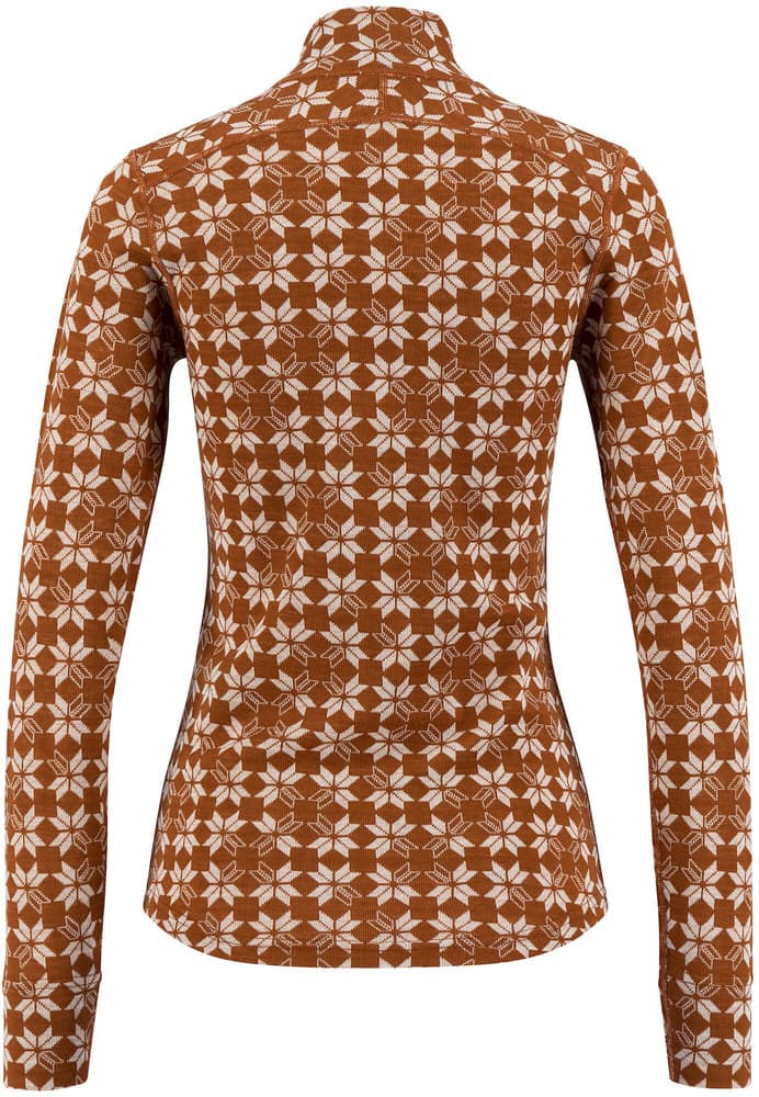 W's Maristua Turtle Neck W/Zip Bombay Brown/Vanilla, view: 1