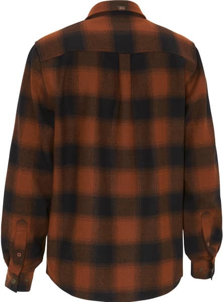 M's Lynx Wool Shirt Dark Orange, view: 1