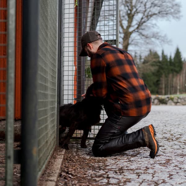 M's Lynx Wool Shirt Dark Orange, view: 7