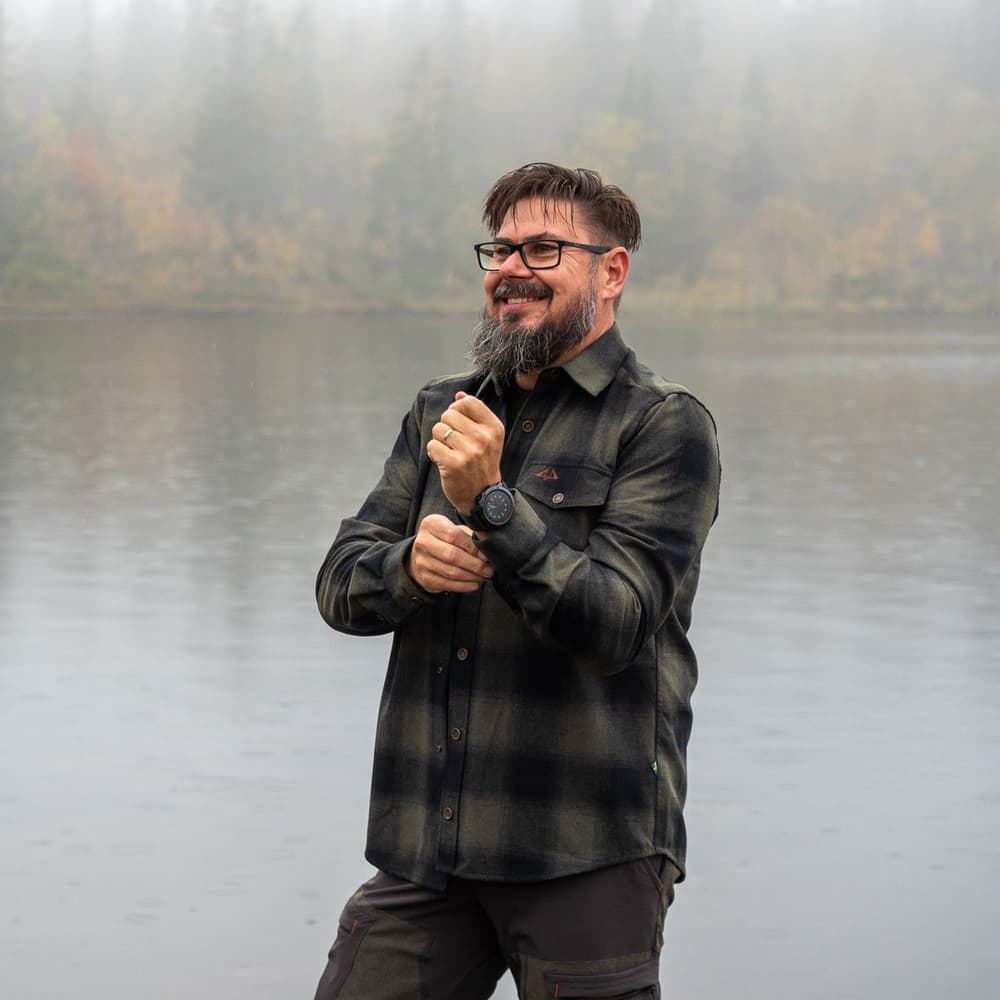 M's Lynx Wool Shirt Green, view: 2