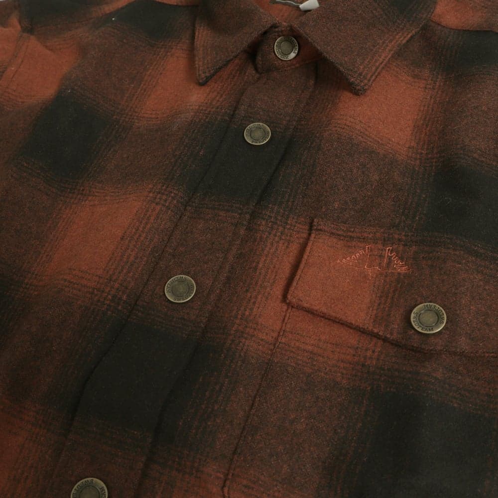 M's Lynx Wool Shirt Dark Orange, view: 4