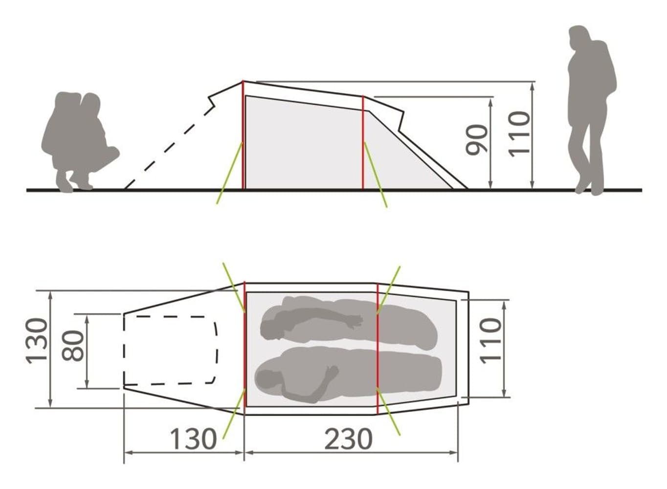 Arco 2P Mossy Green, view: 3