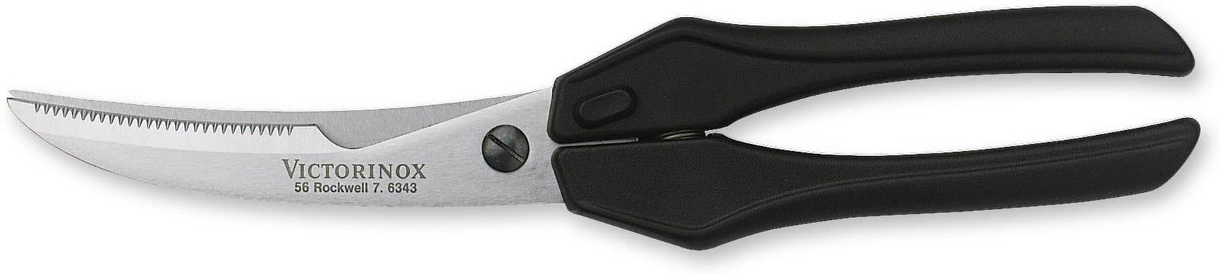 Fuglesaks, -stål, 25 cm, Svarte nylonhåndtak, view: 0