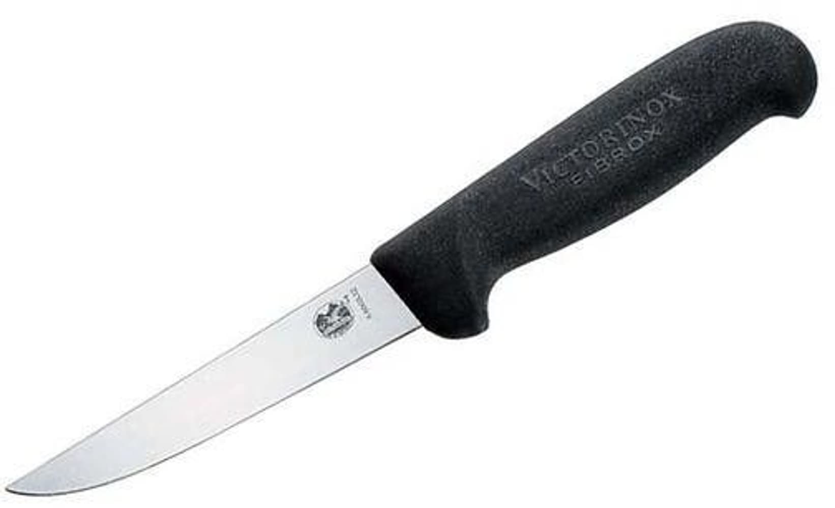 Slaktekniv 12 cm Svart Fibrox, rett bredt blad, view: 0