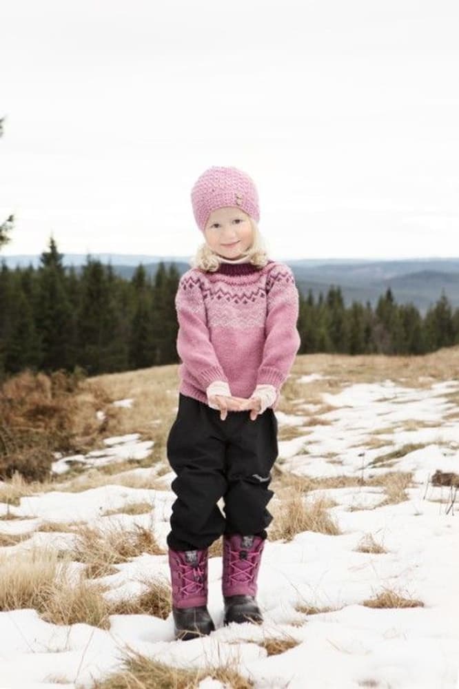 Kids Istind Thermo Boot Dark Pink/Black, view: 4