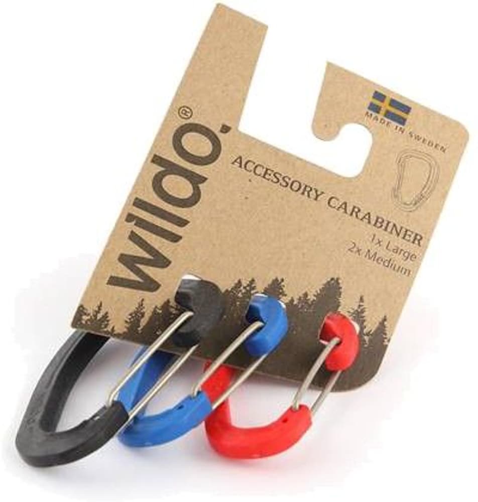 Carabiner Set 2M+1L Classic Multicolour Olive/Red/Navy, view: 0