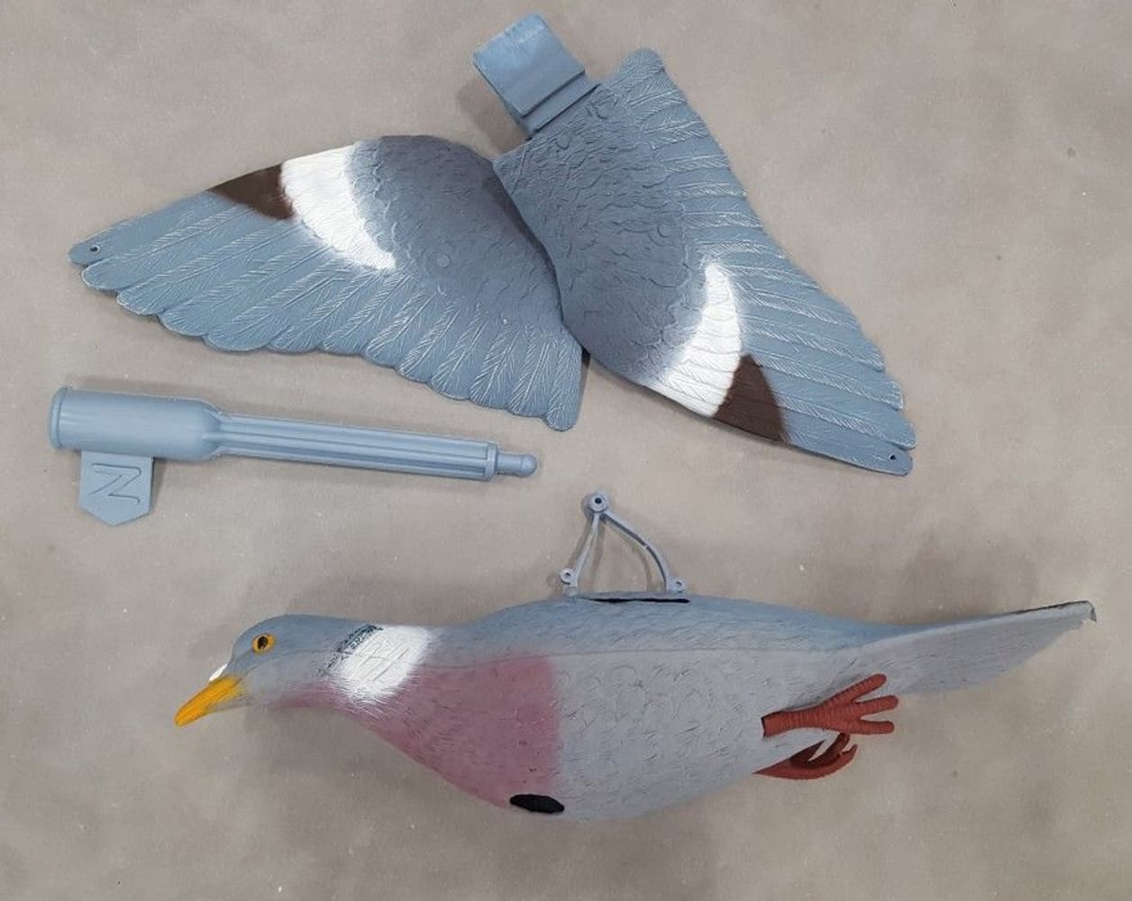Sport Plast Decoy Ringdue med Bevegelige Vinger 2-pkn, view: 0
