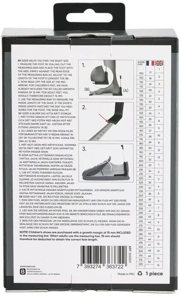 Sizer målestokk, view: 4