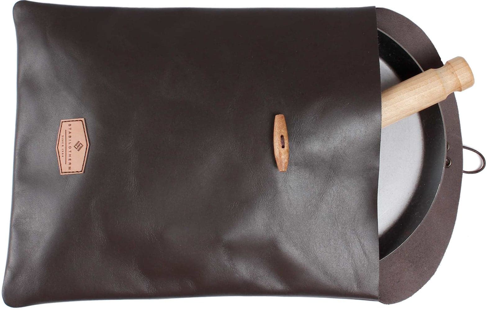 Lærpose for stekepanne, view: 2