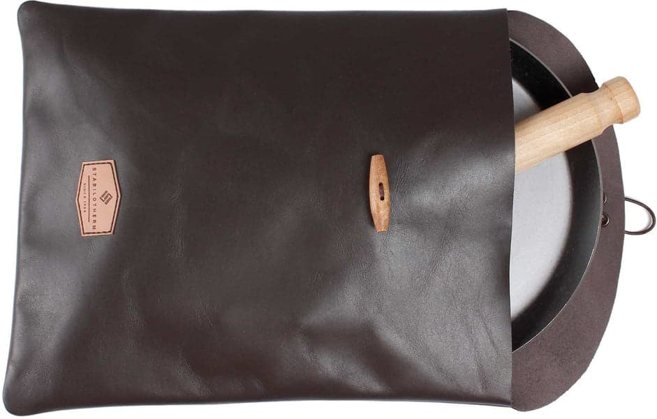 Lærpose for stekepanne, view: 2