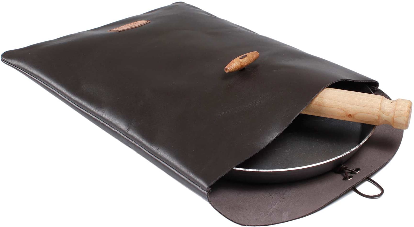 Lærpose for stekepanne, view: 0