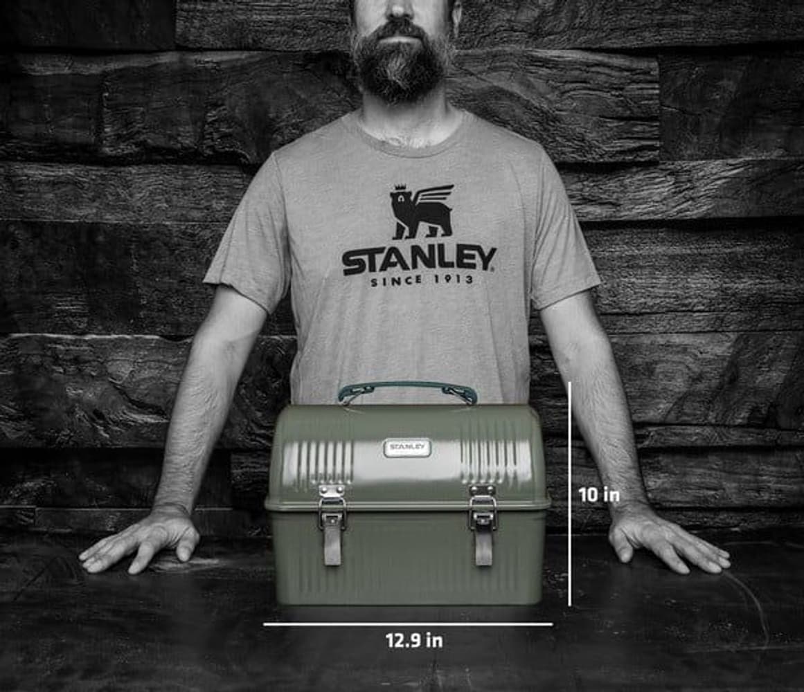 Classic Lunchbox 9.4L Hammertone Green, view: 4