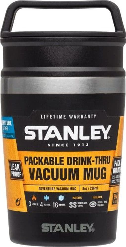 Adventure Vacuum Mug 0.23L Matte Black, view: 3