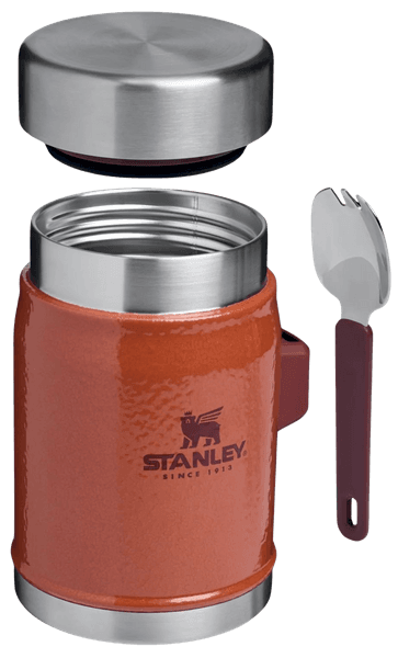 The Legendary Food Jar + Spork 0,4 L Hammertone Clay, view: 2