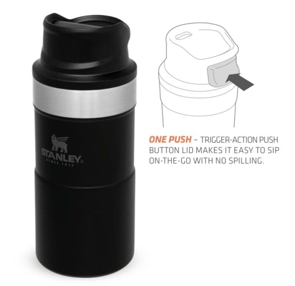 The Trigger-Action Travel Mug 0,25L Matte Black, view: 3